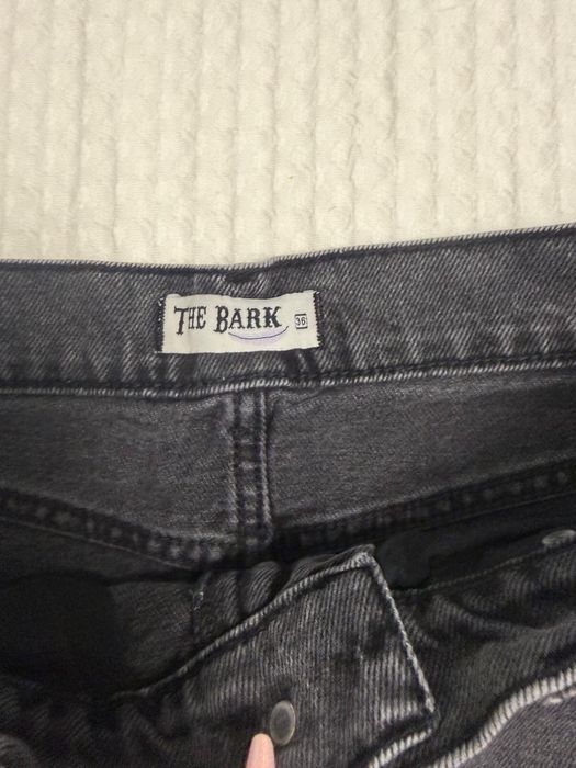 The Bark Fustă din denim gri mini destroyed mărimea 36 / S