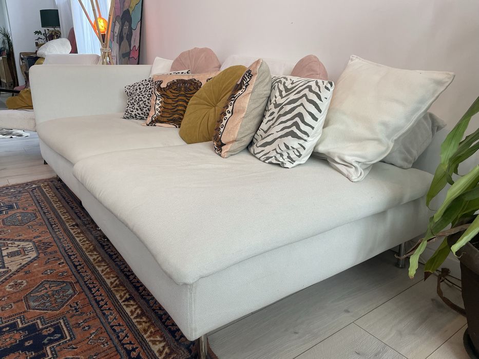 Canapea modulară IKEA SÖDERHAMN, alb-bej deschis