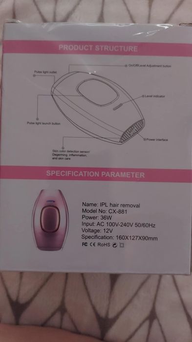 Aparat epilat IPL laser