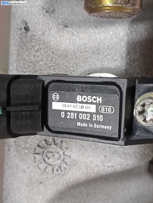 Galerie Admisie Aer cu Senzor Presiune Fiat Doblo 1.9 JTD 2000 - 2010 Cod 46761259 0281002510 [M5942]