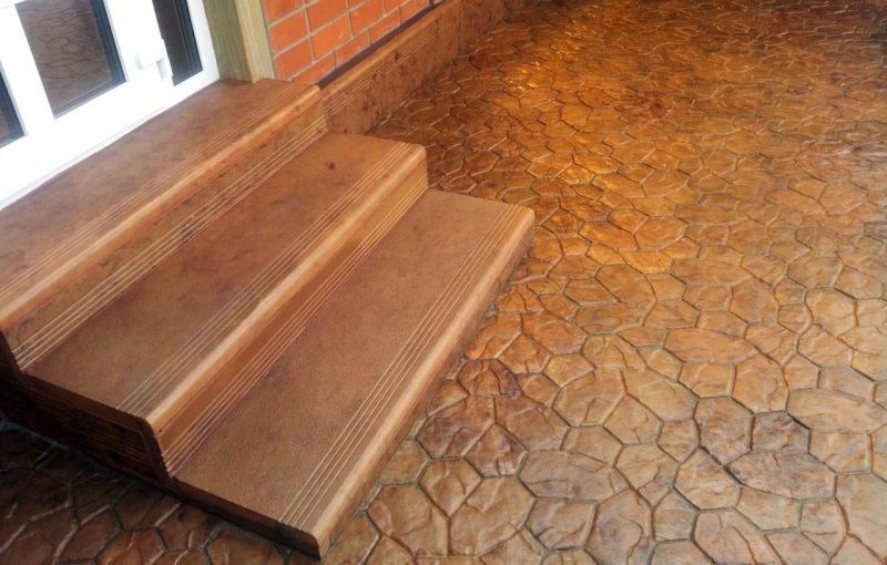 Ступеньки из Ekam-бетона в комплекте