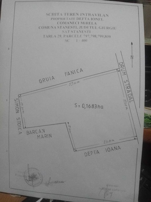 Vand teren intravilan 1683 mp