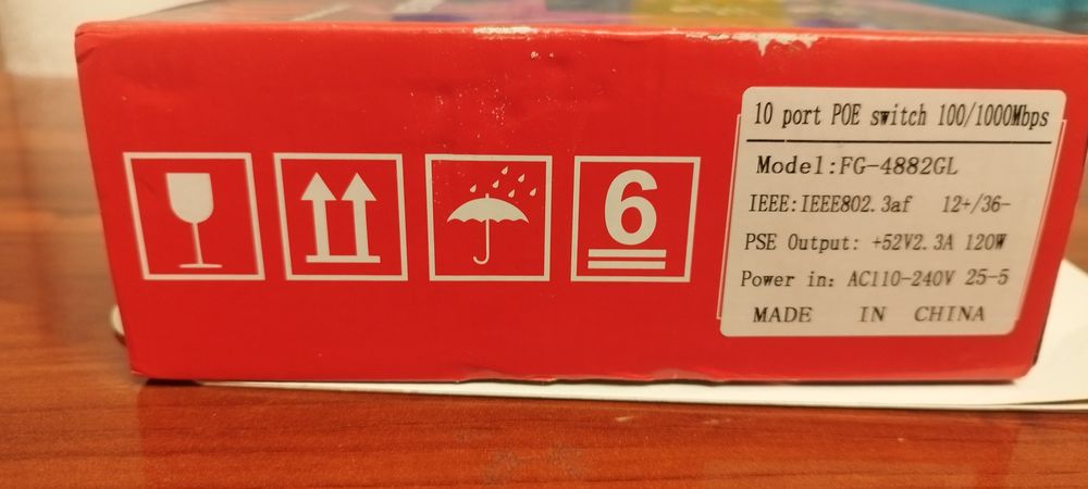 POE switch 8 port +2 port Gigabit