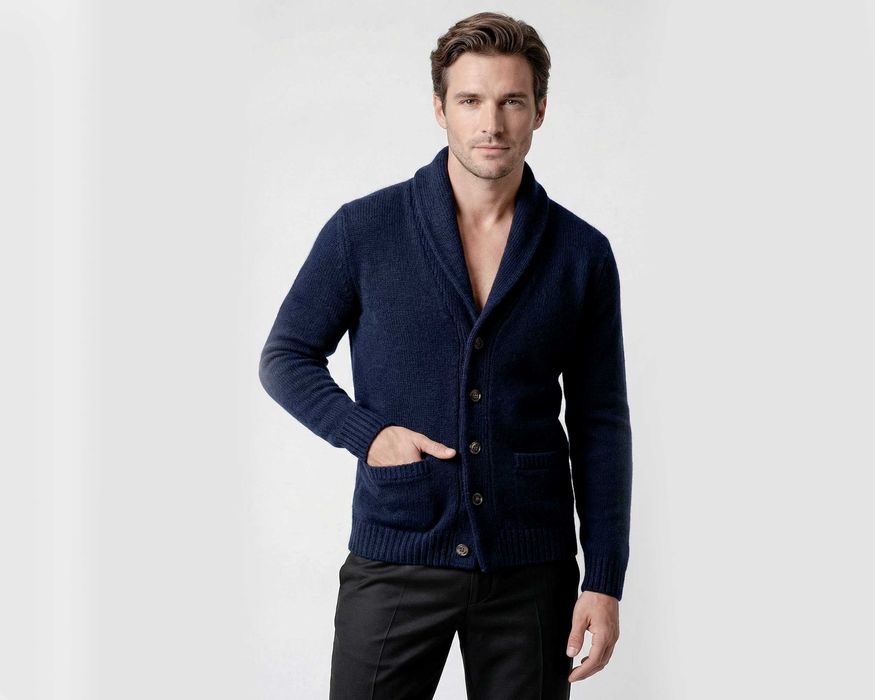 Casa Cashmere 100% Кашмирена мъжка жилетка размер S