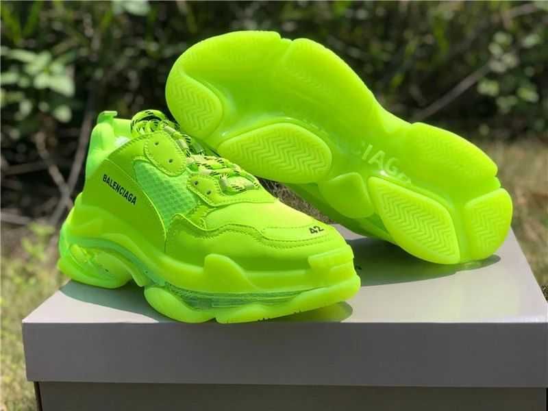 Balenciaga Triple S - Olive/Lime/Dark Green