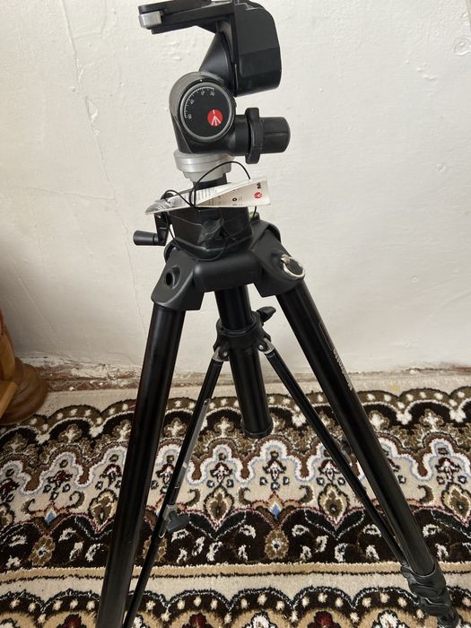 Manfrotto 475B кәсіби штатив + видео бас (оригинал)