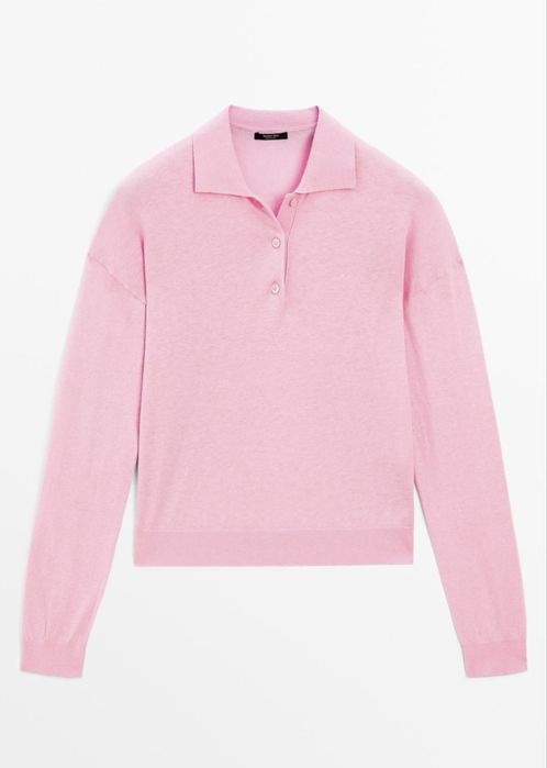 Pulover polo Massimo Dutti