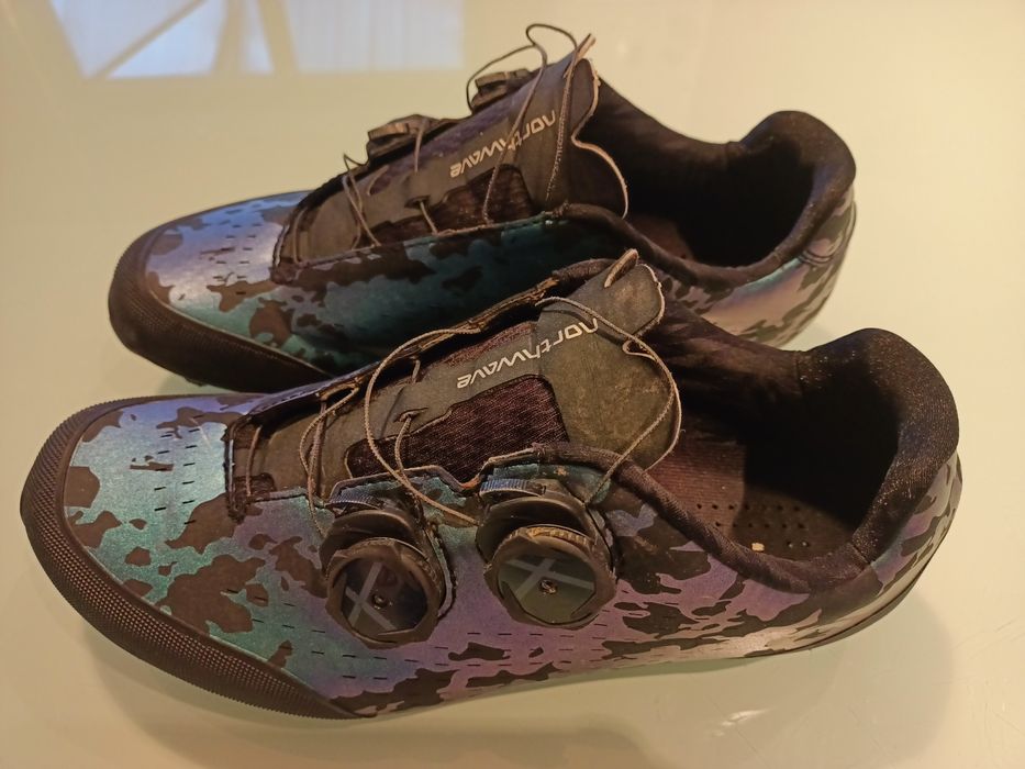 Northwave REBEL 3 - pantofi pentru ciclism MTB XC - ALBASTRU VERDE