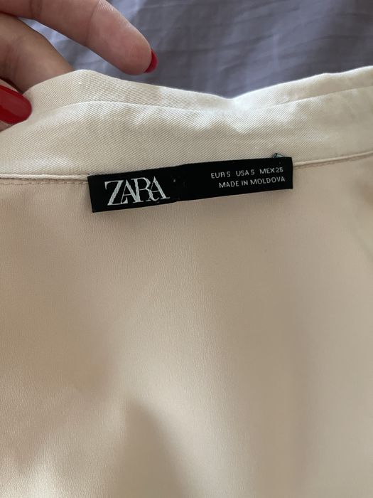 Rochie tip camasa roz nude