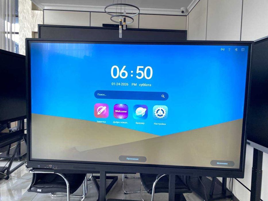 Интерактивная сенсорная панель 65" ISP65BK-L432/panel+ops+nojka