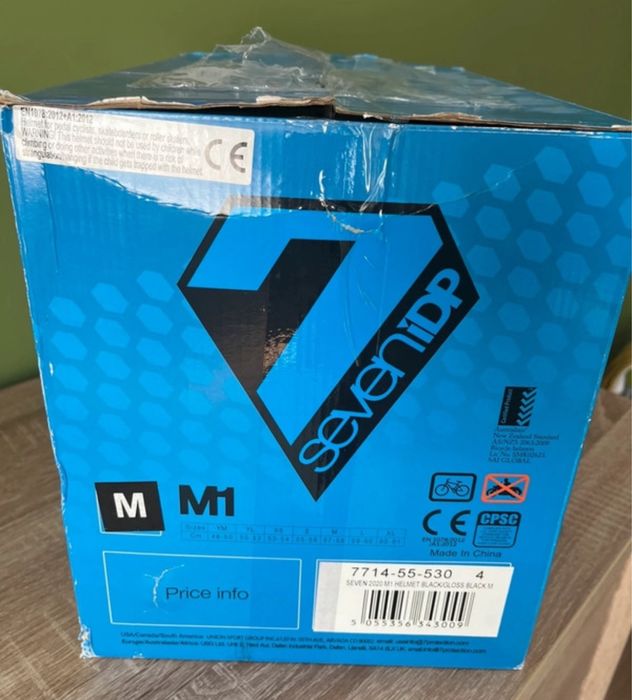 Casca fullface MTB bicicleta SevenIDP M + ochelari
