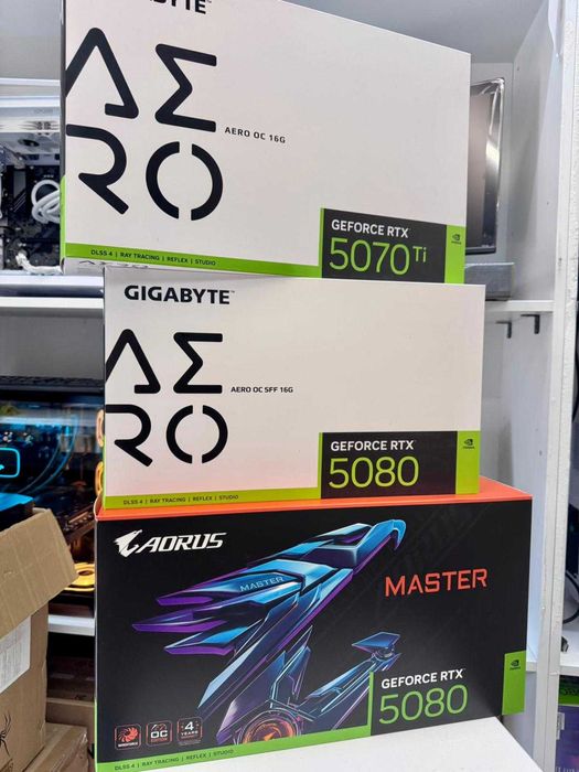 Placa Video GIGABYTE NVIDIA RTX 5070 TI AERO OC 16GB, Tva,Garantie,NOU