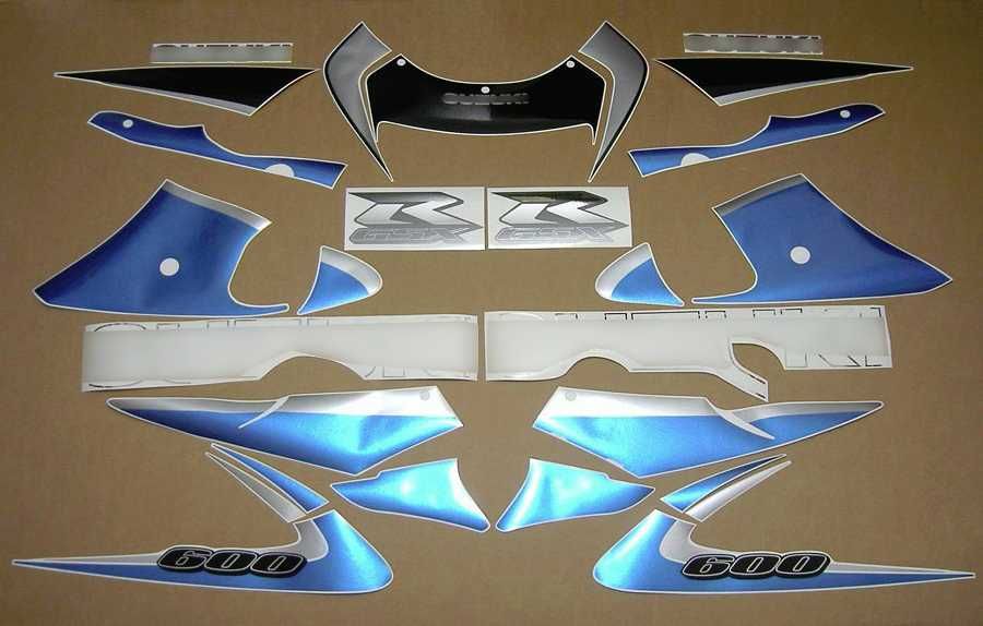 Стикери Сузуки GSXR 600 Srad 1999г.-2000г. лепенки Suzuki срад графики