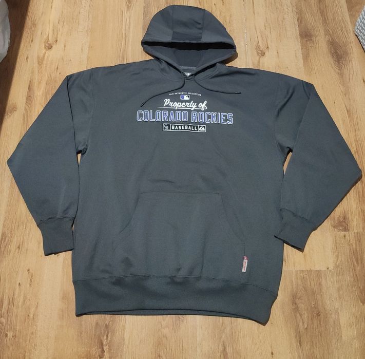 Hanorac baseball MLB Majestic Colorado Rockies marimea XL/XXL