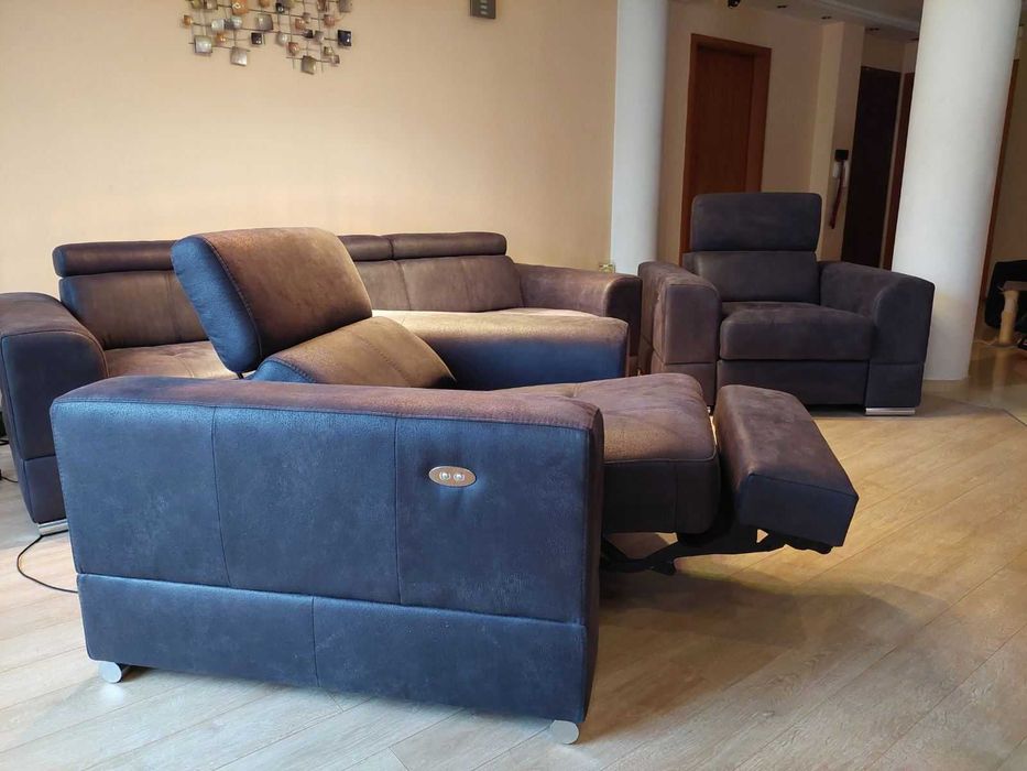 Холна гарнитура Brisel - триместен диван и две кресла с релакс система
