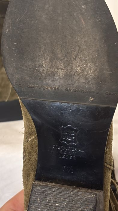 Botine dama Kennel & Schmenger, piele întoarsă kaki, mărimea 38