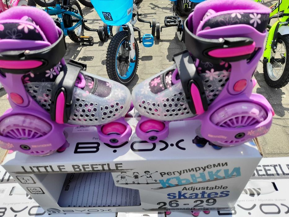 BYOX Детски кънки XS Little Beetle 26-29 Violet girl