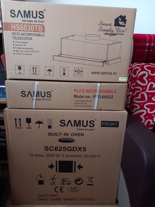 Set Aragaz Cuptor și Hota Samus Noi