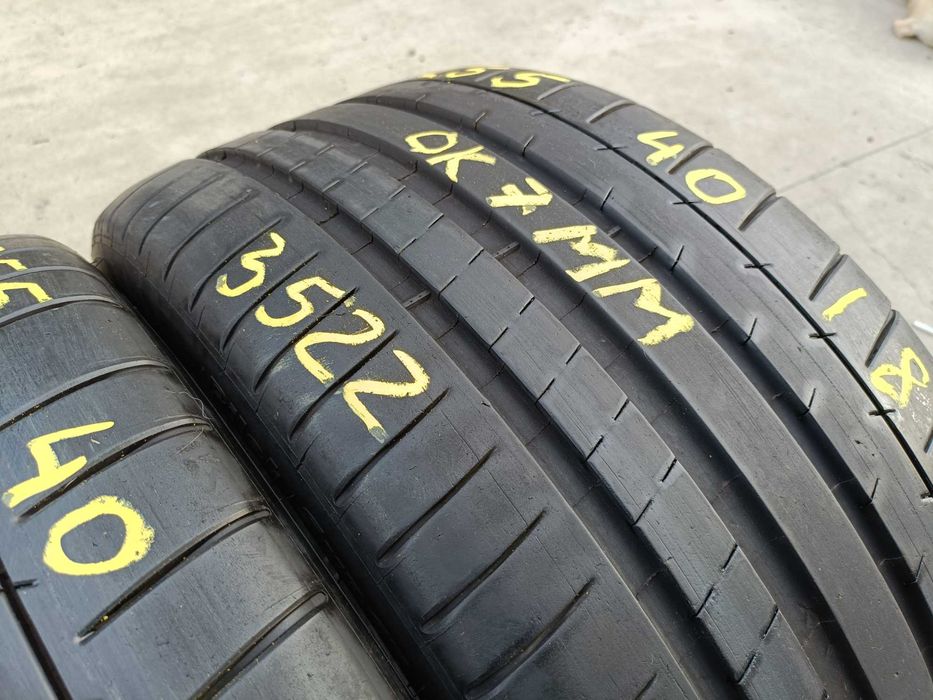 Doua anvelope vara 255 40 18 michelin pilot super sport profil de 7 mm