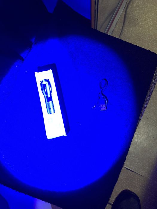 Фонарик ультрафиолетвый  3в1 ультрафиолет