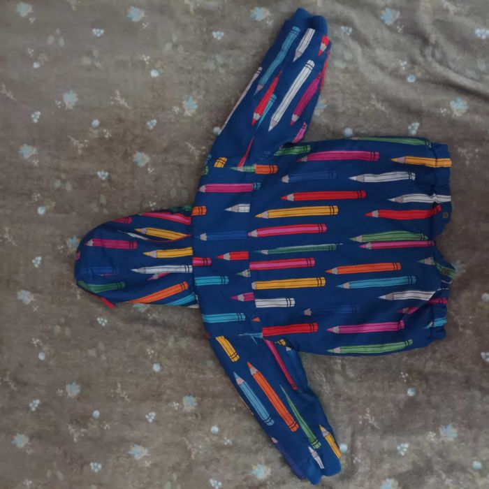 Яке Next за момиче с каракул 80см