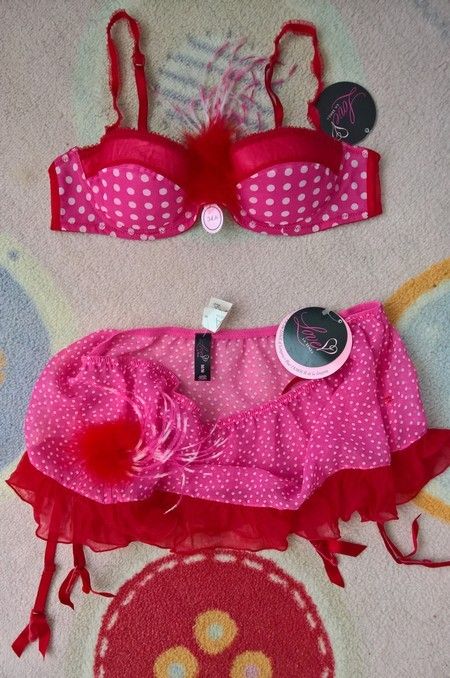 la senza gen agent provocateur set pushup roz fuchsia 34A/M portjartie