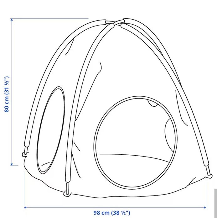 Tunel de joaca și cort pentru copii Ikea
