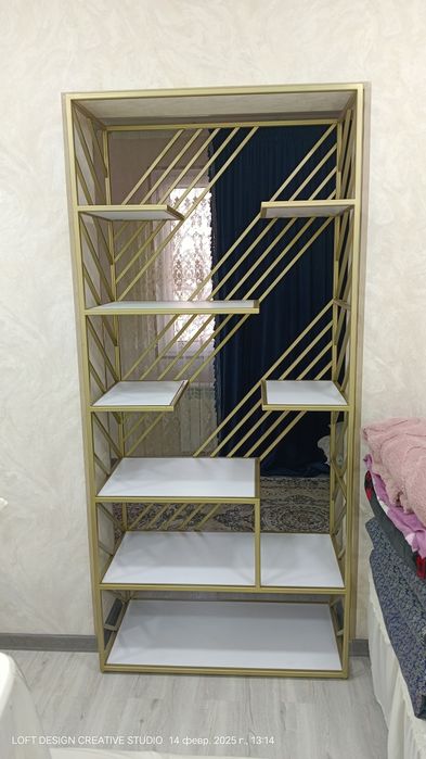 Лофт мебель полка этажерка декоративная  jovon polkalar