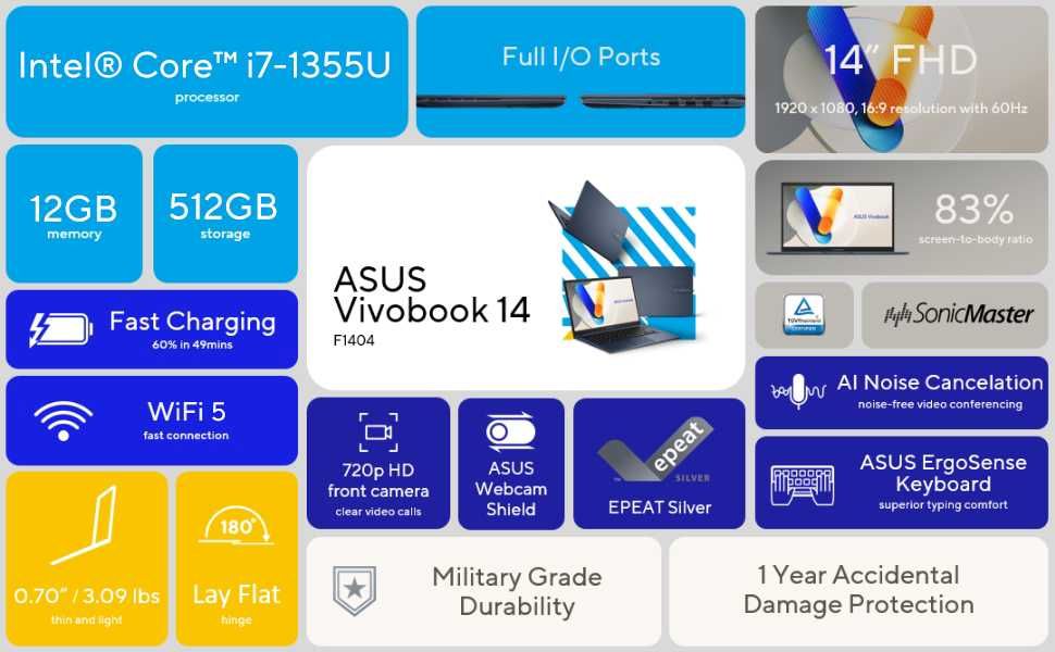 Ноутбук ASUS Core i7 13th