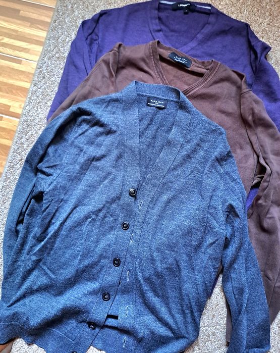 Lot pulovere bărbați cardigan zara pulovere birou