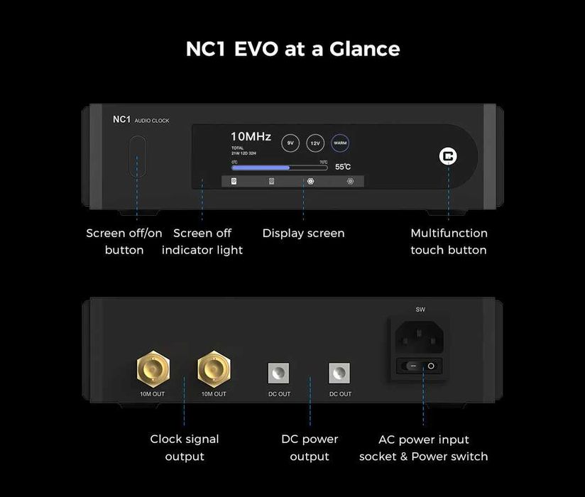 Aune NC1 EVO AudioClock linear Power Supply Ca Nou, Cutie, Garantie