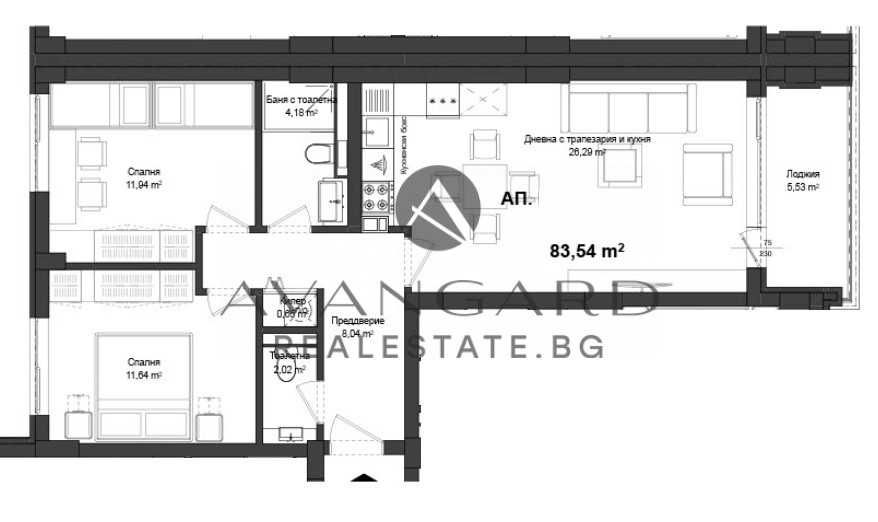 Продава се Тристаен апартамент в Пловдив, Кършияка - 96 кв.м за 501 €/кв.м - Снимка #3
