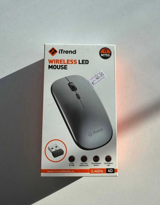 Mouse wireless led,cu acumulator reîncărcabil – plug & play