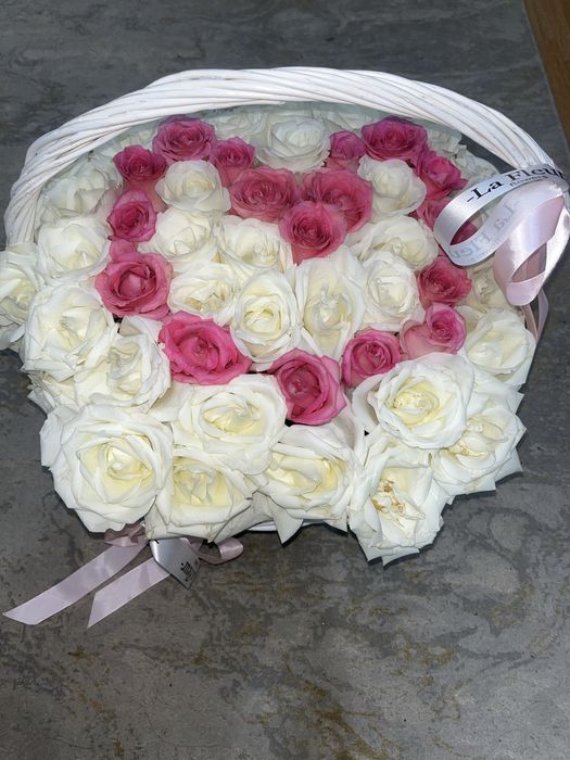 Розы 55 шт, свежие