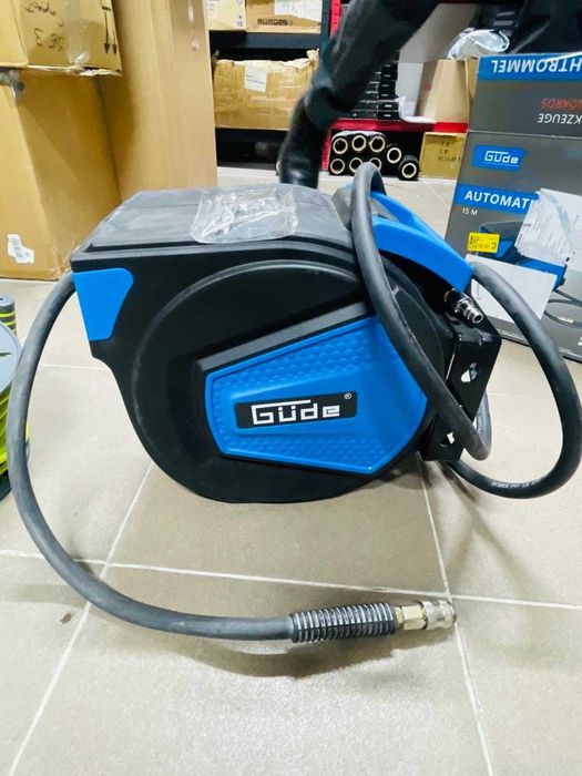 Tambur furtun automat Güde 2882 15 m, presiune maximă de lucru 12 bar