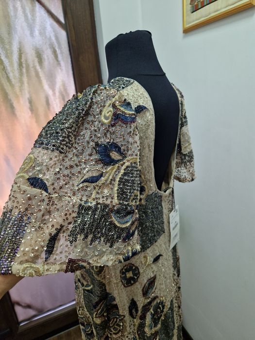 Rochie de ocazie Zara Limited edition M/L, paiete, perluțe,  nuntă, cl