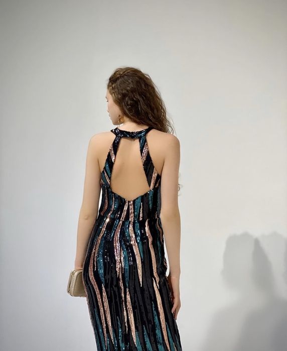 Платье вечернее изумруд
