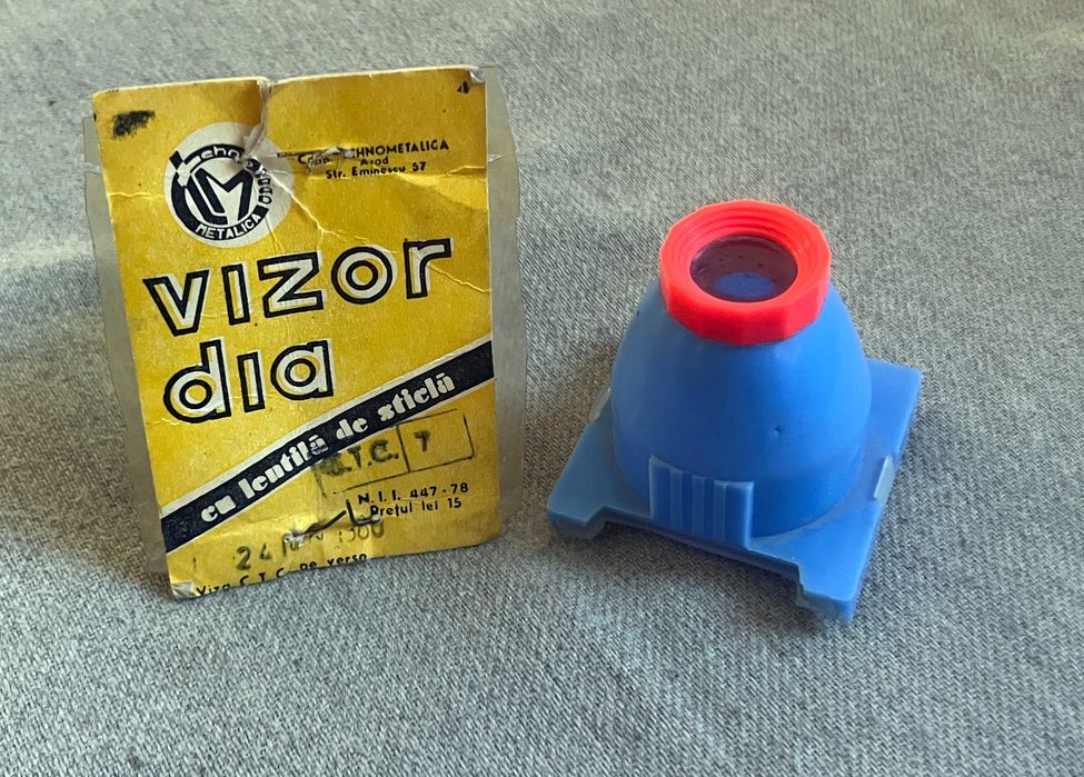 Vizor diapozitive vintage Tehnometalica Arad original cu cutie