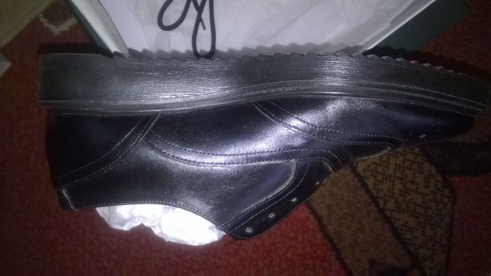 Vand pantofi de dama din piele naturala Oxford-black