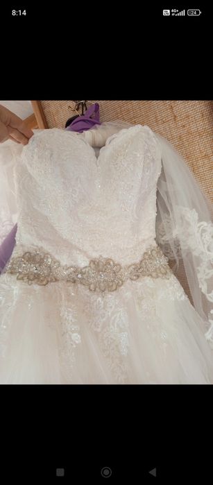 Rochie mireasa + voal mireasa