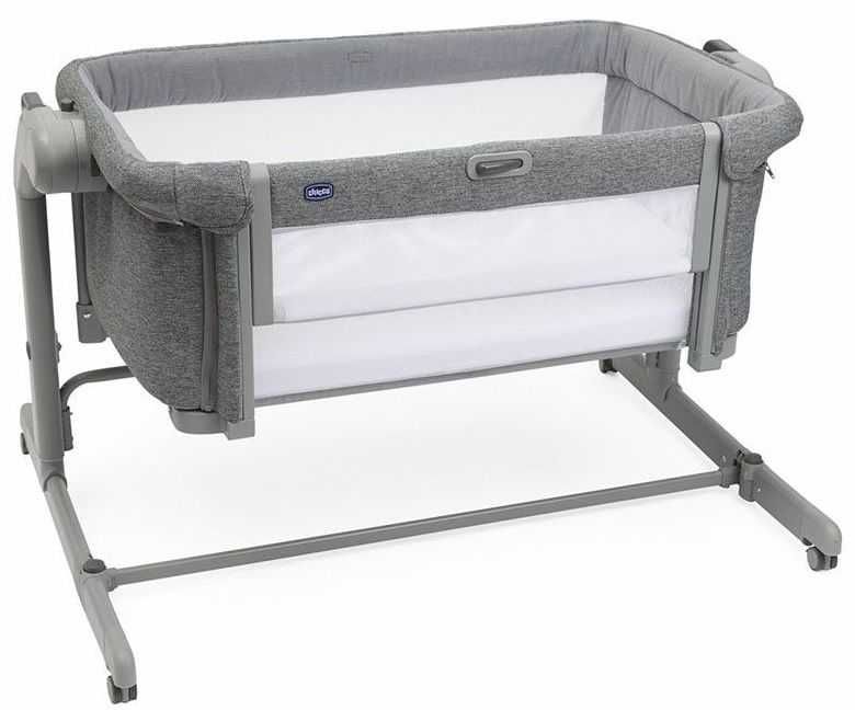 Бебешка кошара с падаща страна Chicco Next 2 Me, Magic Evo тъмносива