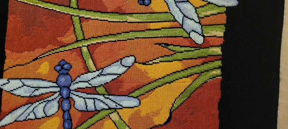 Goblen cusut in punct mic,dupa diagrama