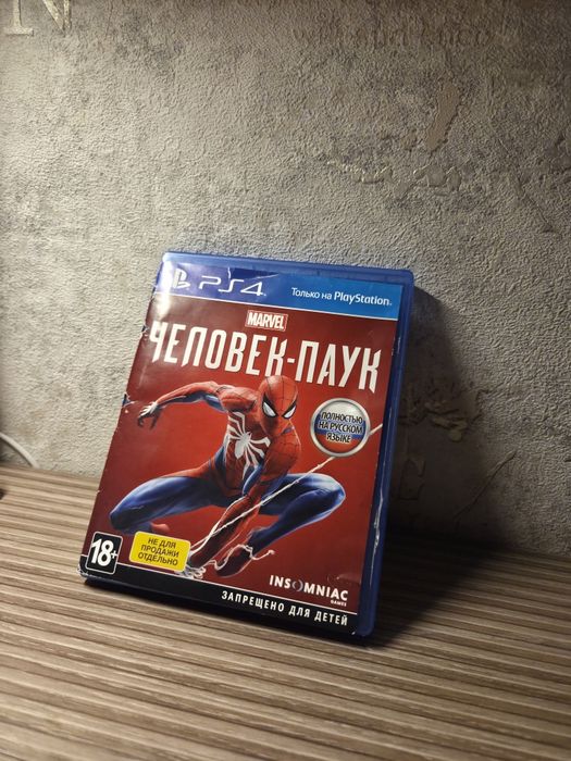 Диск на PS4 marvel Spider-Man