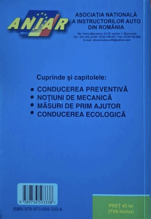 Cartea "Curs de legislatie rutiera"
