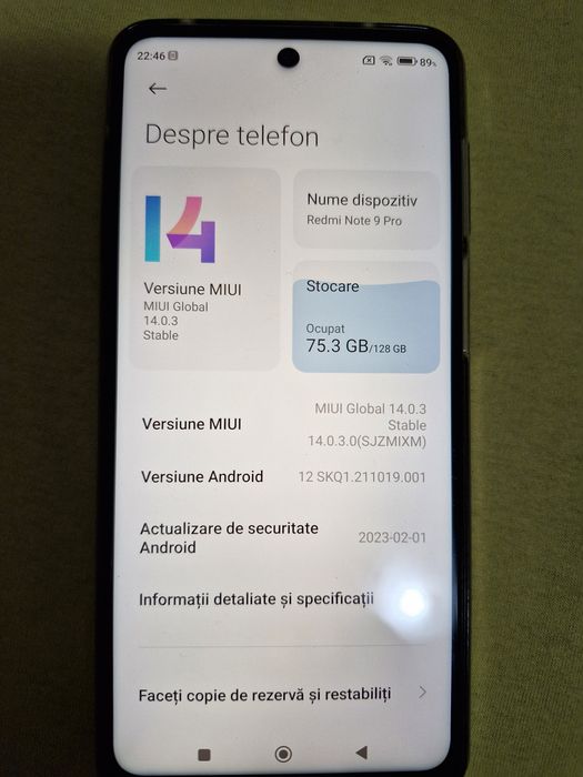 Smartfon Redmi note9 pro