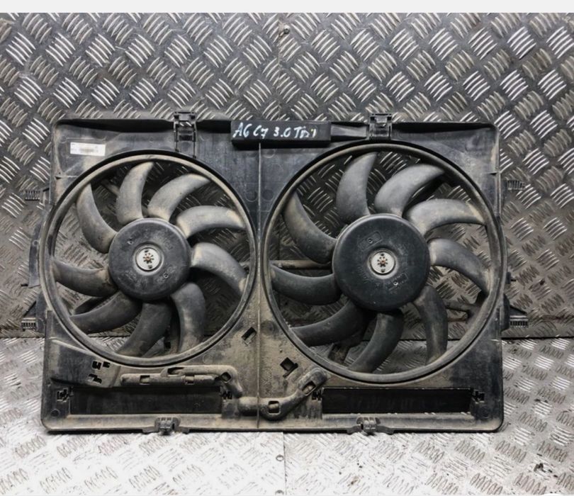 Ansamblu Ventilator Electroventilator Electroventilatoare Racire Aer Radiator Audi A6 C7 A4 B8.5 A7 A8 D4 3.0 Diesel CDU CLA CJC CJCB 2.0 TDI 2012-