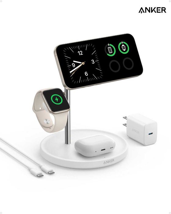 Беспроводная зарядка 3 в 1 Anker MagGo Wireless Charging Station