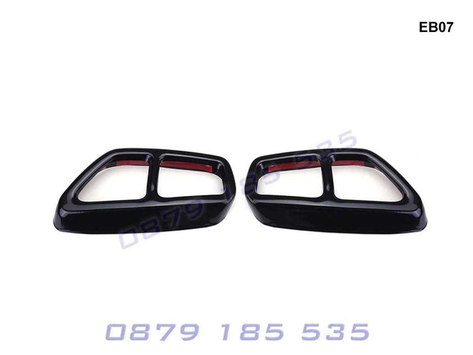 Двойни стикери накрайници BMW 5 G30 G31 лепенки ауспуси бмв 5 г30