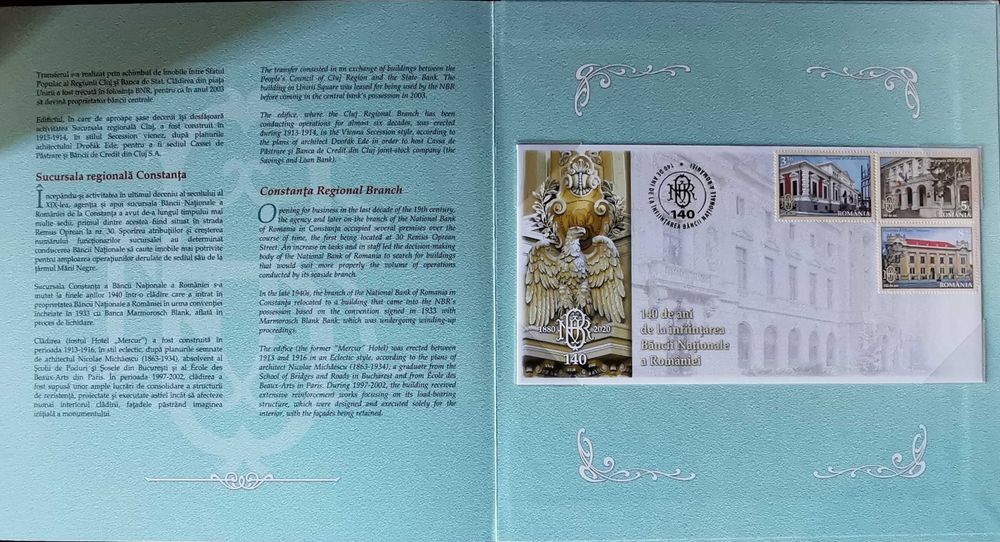 Album filatelic "BNR - 140 de ani"