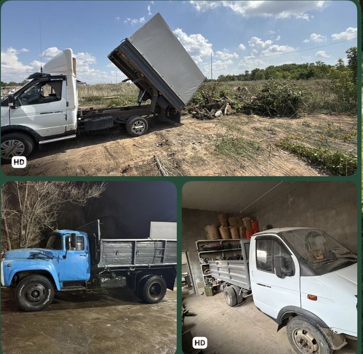 Услуги вывоза мусора,Газель,Зил
